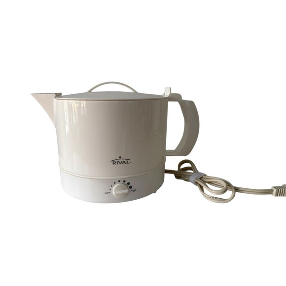 RIVAL Hot Pot Express 4071 Flip Top Adjustable Heat Setting White 32 Oz Tested - Picture 10 of 10